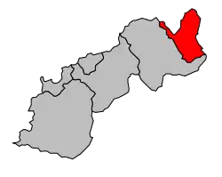 Кантон на карте департамента Верхняя Корсика