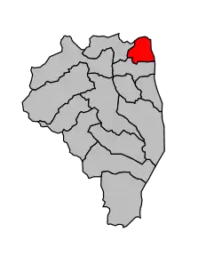 Кантон на карте департамента Верхняя Корсика