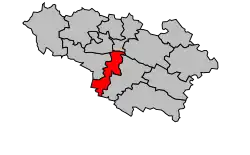 Кантон на карте департамента Жер