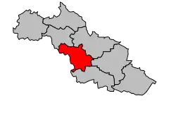 Кантон на карте департамента Жер