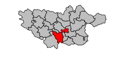 Кантон на карте департамента Тарн