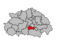 Кантон на карте департамента Тарн