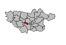 Кантон на карте департамента Тарн