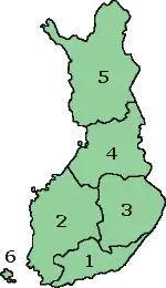 Губернии Финляндии с 1997 по 2009