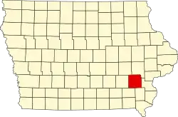 Округ Вашингтон на карте штата.