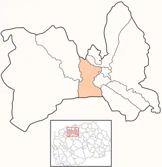 Община Карпош на карте