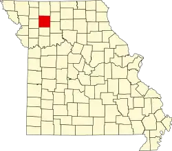 A state map highlighting Daviess County in the northwestern part of the state.