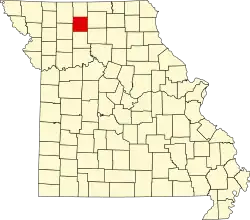 A state map highlighting Grundy County in the northwestern part of the state.