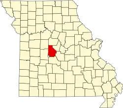 A state map highlighting Morgan County in the middle part of the state.