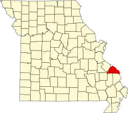 A state map highlighting Perry County in the southeastern part of the state.