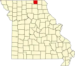 A state map highlighting Schuyler County in the northern part of the state.