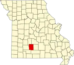 A state map highlighting Webster County in the southwestern part of the state.