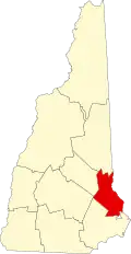 Округ Страффорд на карте штата.