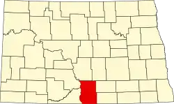 Эммонс на карте