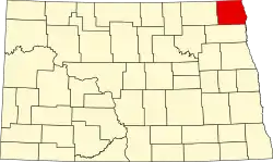 Пембина на карте