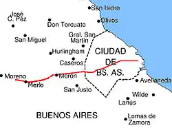 На карте города