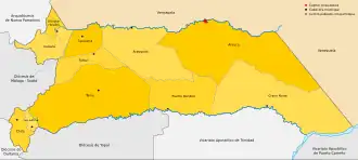 Карта епархии Арауки