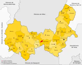 Карта епархии Чикинкиры