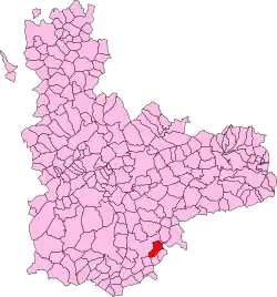 Расположение муниципалитета на карте провинции