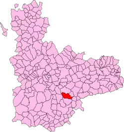Расположение муниципалитета на карте провинции