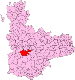 Расположение муниципалитета на карте провинции
