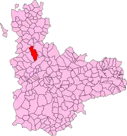 Расположение муниципалитета на карте провинции
