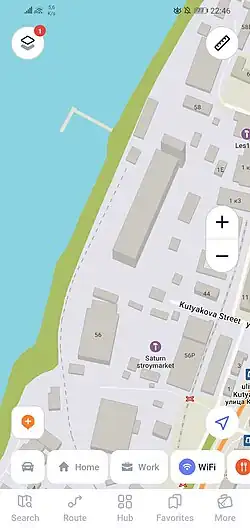 Скриншот программы MAPS.ME