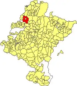 Расположение муниципалитета на карте провинции