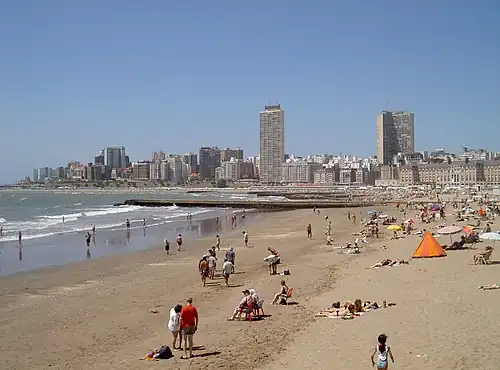 Пляж в центре города