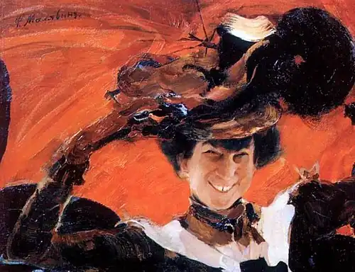 Портрет, выполненныйФ. А. Малявиным в 1922 году