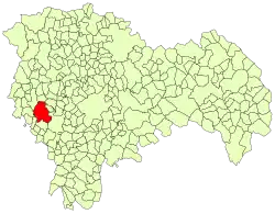 Расположение муниципалитета на карте провинции
