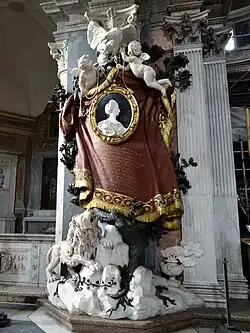 Надгробие Марии Фламинии Киджи-Одескальки в церкви Санта-Мария-дель-Пополо. Рим. 1771