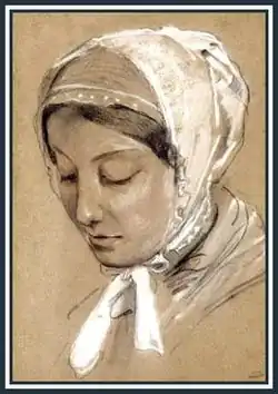 Портрет Мари-Катрин-Лор Лабе работы  Леона Бонна