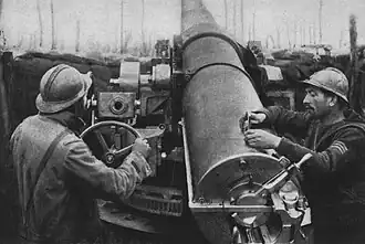 164,7-мм/45 орудие на сухопутном фронте