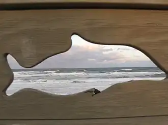 На пляже Маринленда