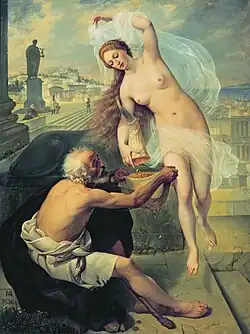 Фортуна и нищий. 1836Холст, масло. 215 × 162 смРусский музей, Санкт-Петербург