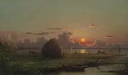 Мартин Джонсон Хед. Стог на закате