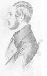 Карандашный портрет Мартынова, выполненный Томасом Райтом между 1835 и 1845 годами.