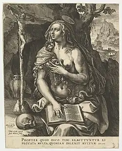 Кающаяся Мария Магдалина. Офорт