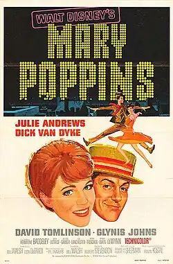Постер театрального выпускаАрт Пола ВенцеляLOT #95132 Mary Poppins Movie Poster Preliminary Painting by Paul Wenzel (Walt Disney, 1964)  (неопр.). Heritage Auctions. Дата обращения: 14 августа 2019. Архивировано 14 августа 2019 года.Art of the Stamp  (неопр.). Smithsonian National Postal Museum. Дата обращения: 14 августа 2019. Архивировано 14 августа 2019 года.