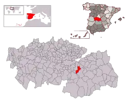Расположение муниципалитета на карте провинции