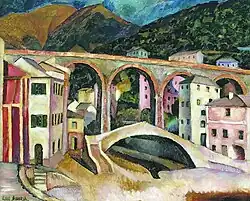 Италия. Нерви. Пейзаж с акведуком. 1913