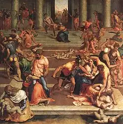 Вифлеемское избиение младенцев. 1557. Холст, масло. Уффици, Флоренция