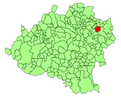 Расположение муниципалитета на карте провинции
