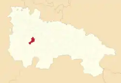 Расположение муниципалитета на карте провинции