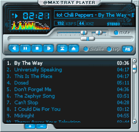 Скриншот программы @MAX Tray Player