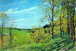 Майское утро. Соловьиное место. Лигачёво Московской губернии.