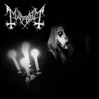 Обложка альбома Mayhem «Live in Leipzig» (1993)