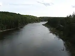 Река Маклауд в окрестностях города Эдсон