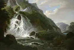 Нижний Райхенбахский водопад. Ок. 1799. Холст, масло. Частное собрание